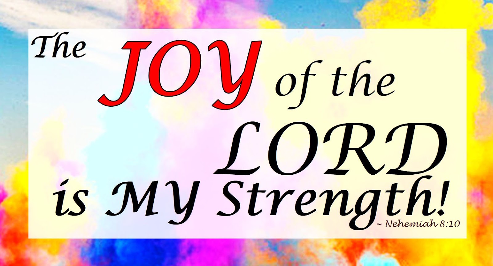 True JOY comes from the Lord! Amen.