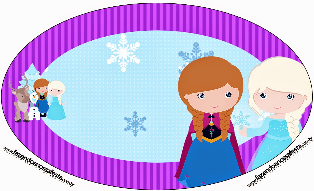 Frozen Niñas en Navidad: Etiquetas Candy Bar para Imprimir Gratis. Toppers o etiquetas de Frozen Niñas en Navidad para imprimir gratis.
