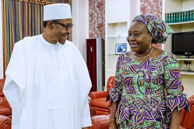 Photos: President Buhari meets acting Head of Civil Service, Folashade Yemi-Esan