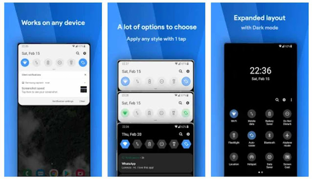 How to get Samsung One UI Style Notification Panel On Any Phone | Samsung Style Notification Panel