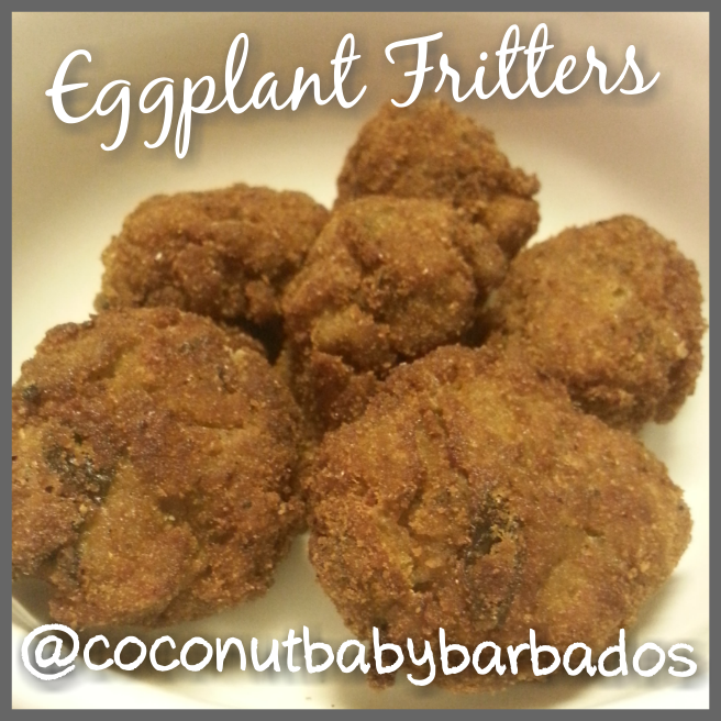 CoconutBaby Eggplant Fritters!