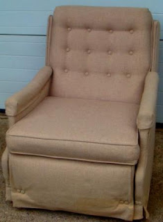 Nicole Wood Interiors: Vintage Button-Back Recliner!!! $450
