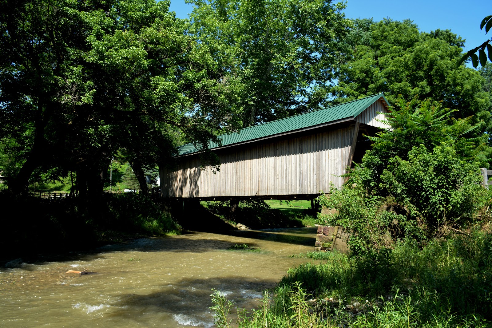 COVERED BRIDGES IN OHIO + BARKHURST MILL COVERED BRIDGE CHESTERHILL, OHIO