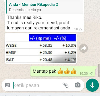 Portofolio Rikopedia dan testimoni member