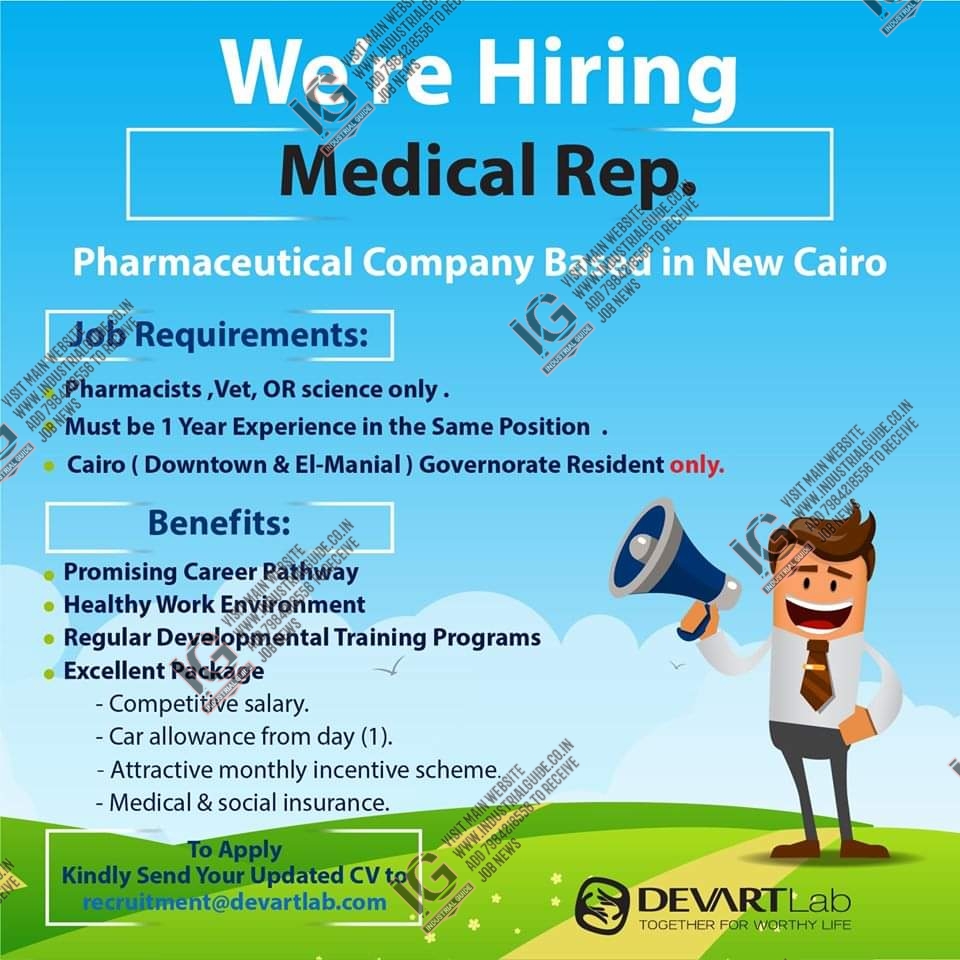 Devart Laboratories jobs for Medical Representative apply now