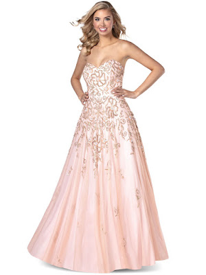 Sweetheart A-line Intrigue By Blush Prom Dress Rose Water color