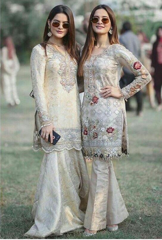 Aiman khan and Manal khan dresses collection, beautiful dress ...