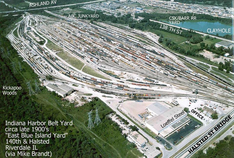 Industrial History IHB's Blue Island Yard, Coaling Tower and Turntable