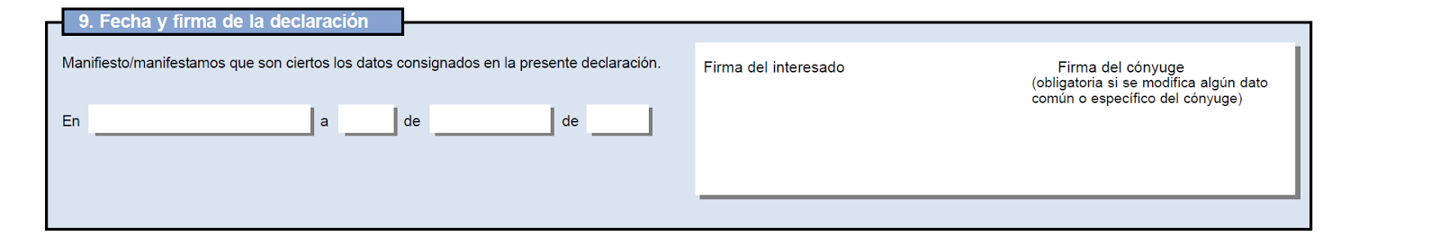 Fiscalistas sin fronteras: Modelo 030