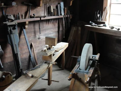 tools inside Rotchev House at Fort Ross State Historic Park in Jenner, California