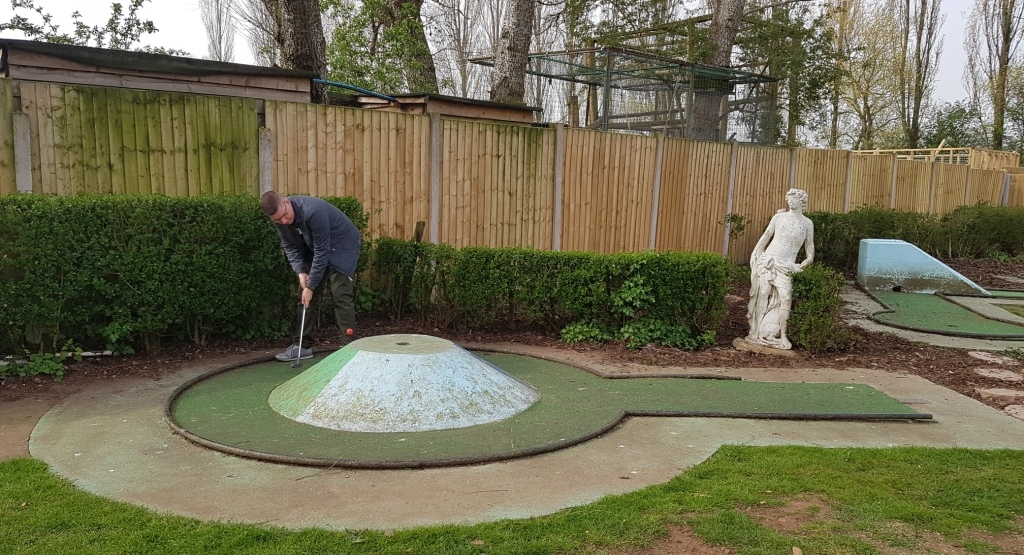The Ham and Egger Files Crazy Golf at Fletchers Family Garden Centre in Eccleshall, Staffordshire