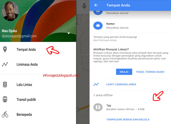 cara menggunakan google map offline di android