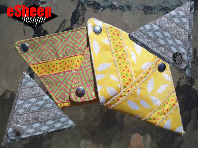 Sew4Home Origami Ribbon Coin Purse crafted by eSheep Designs