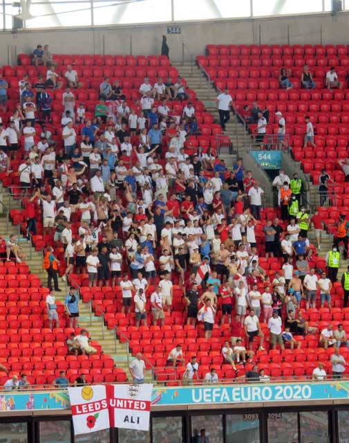 England fans at Wembley