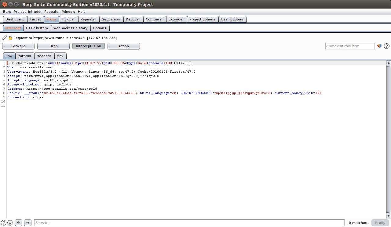 How to tamper data of a website using Burp Suite