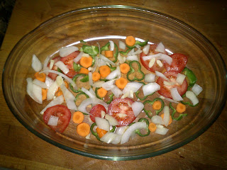  Jamoncitos de pollo al horno con verduras 