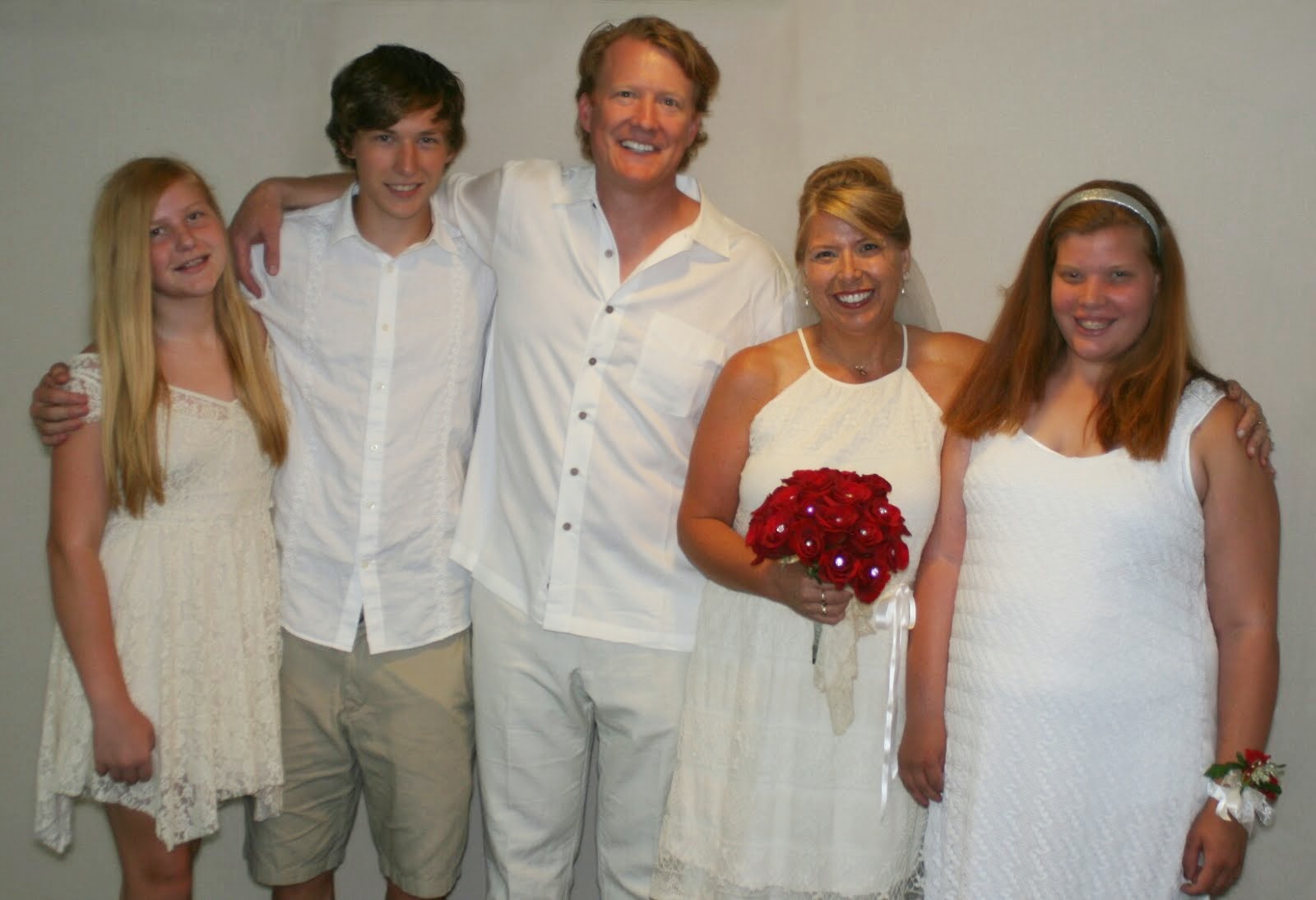 My family, at our 25th Wedding Anniversary, Renewal of Vows ceremony