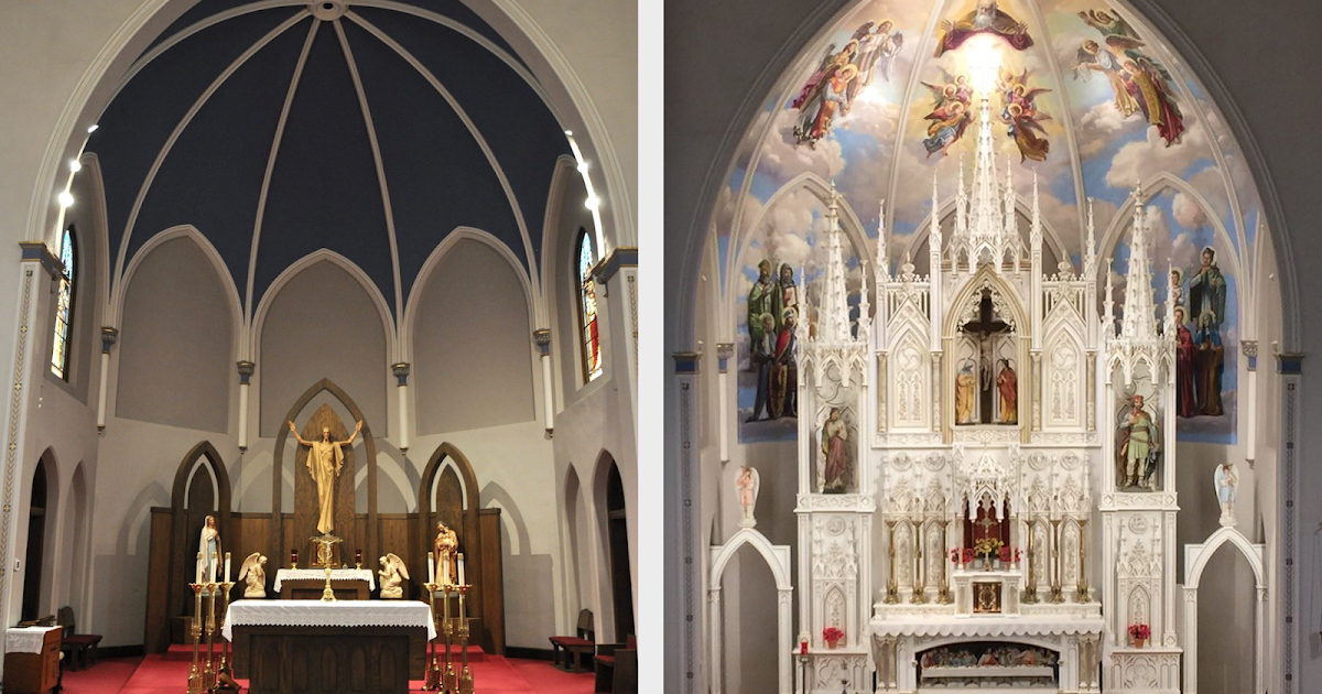 Before and After St. Wenceslaus in Wahoo, Nebraska Liturgical Arts