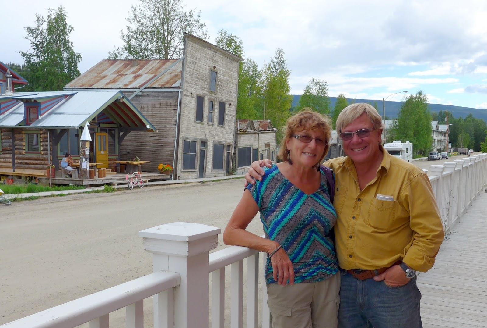 Liz and Anders in Dawson City, Yukon Territory.