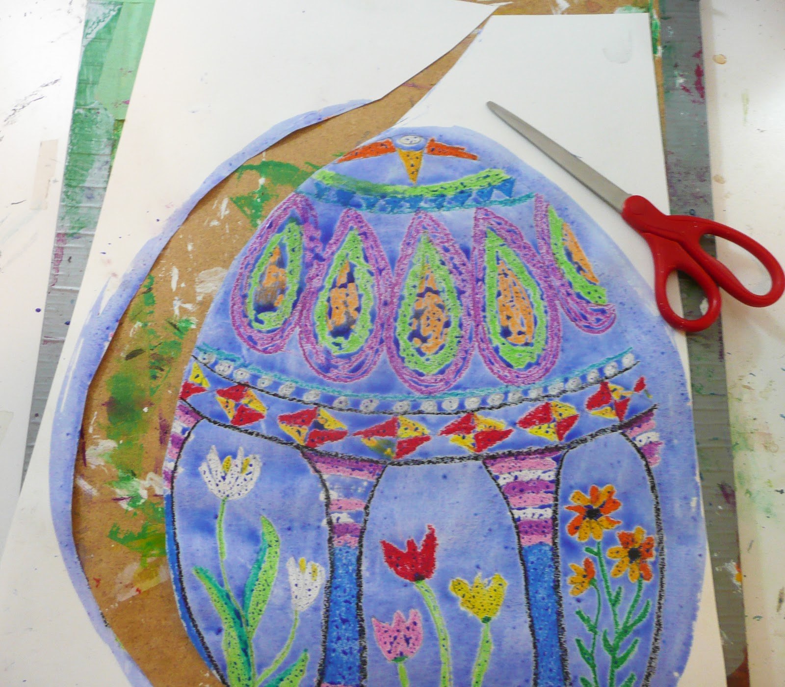 that artist woman Easy Easter Art Project