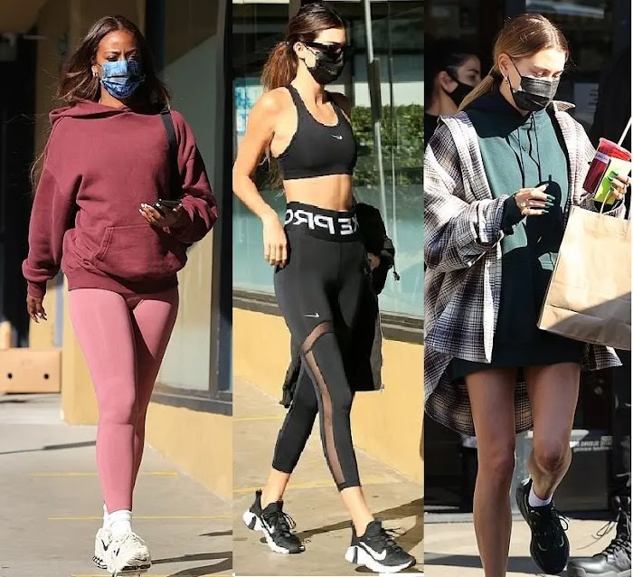 Clothing & Accessories: Kendall Jenner, Hailey and Justine Skye in Los Angeles
