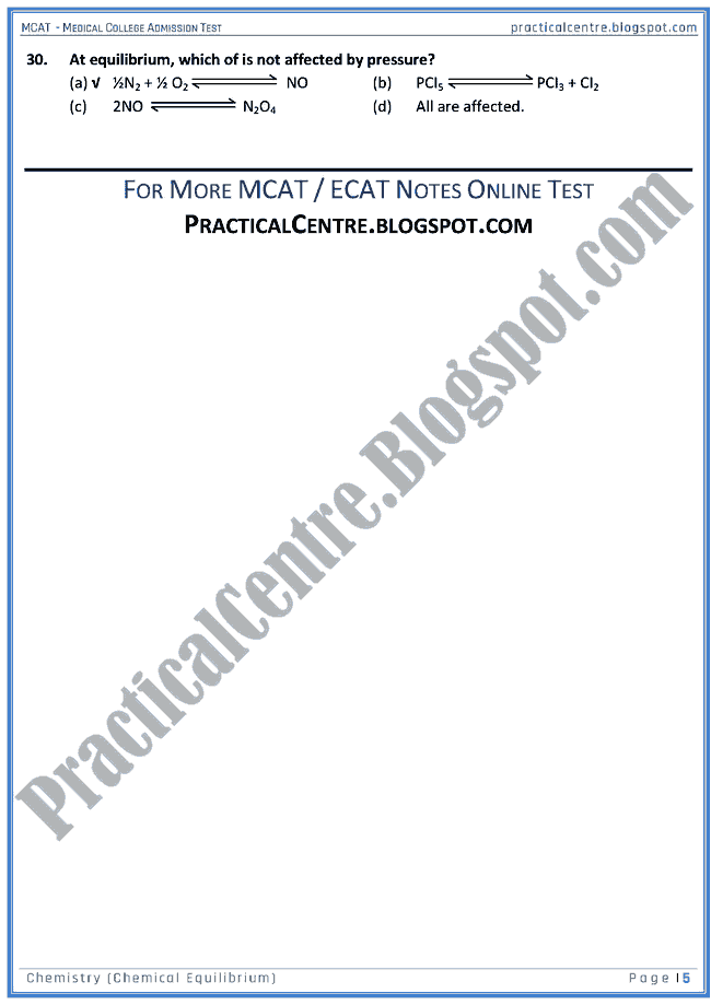 mcat-chemistry-chemical-equilibrium-mcqs-for-medical-college-admission-test