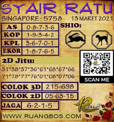 16 Syair amoy sakti sgp 31 maret 2021