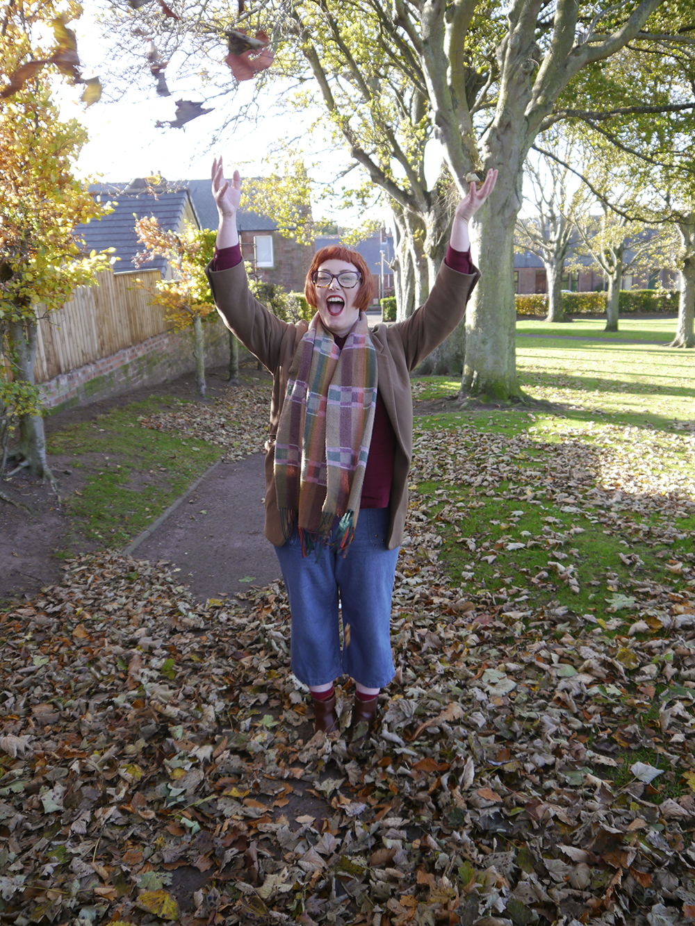 Styled by Helen: Autumn Colours Autumn outfit inspired by fallen leaves