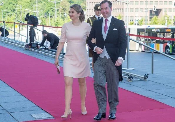 Grand Duchess Maria Teresa, Hereditary Grand Duke Guillaume, Hereditary Grand Duchess Stephanie, Prince Félix, Princess Alexandra