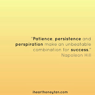 Patience, persistence and persperiation make an unbeatable combination for success Napoleon Hill Quote