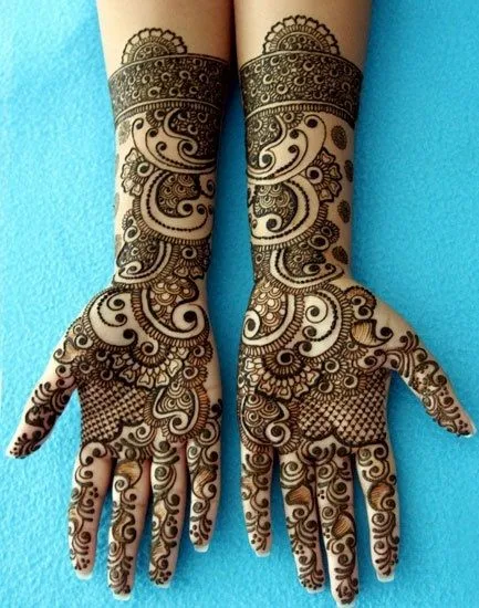 New Mehndi Designs – Beautiful Karwa Chauth Mehndi Designs # i139