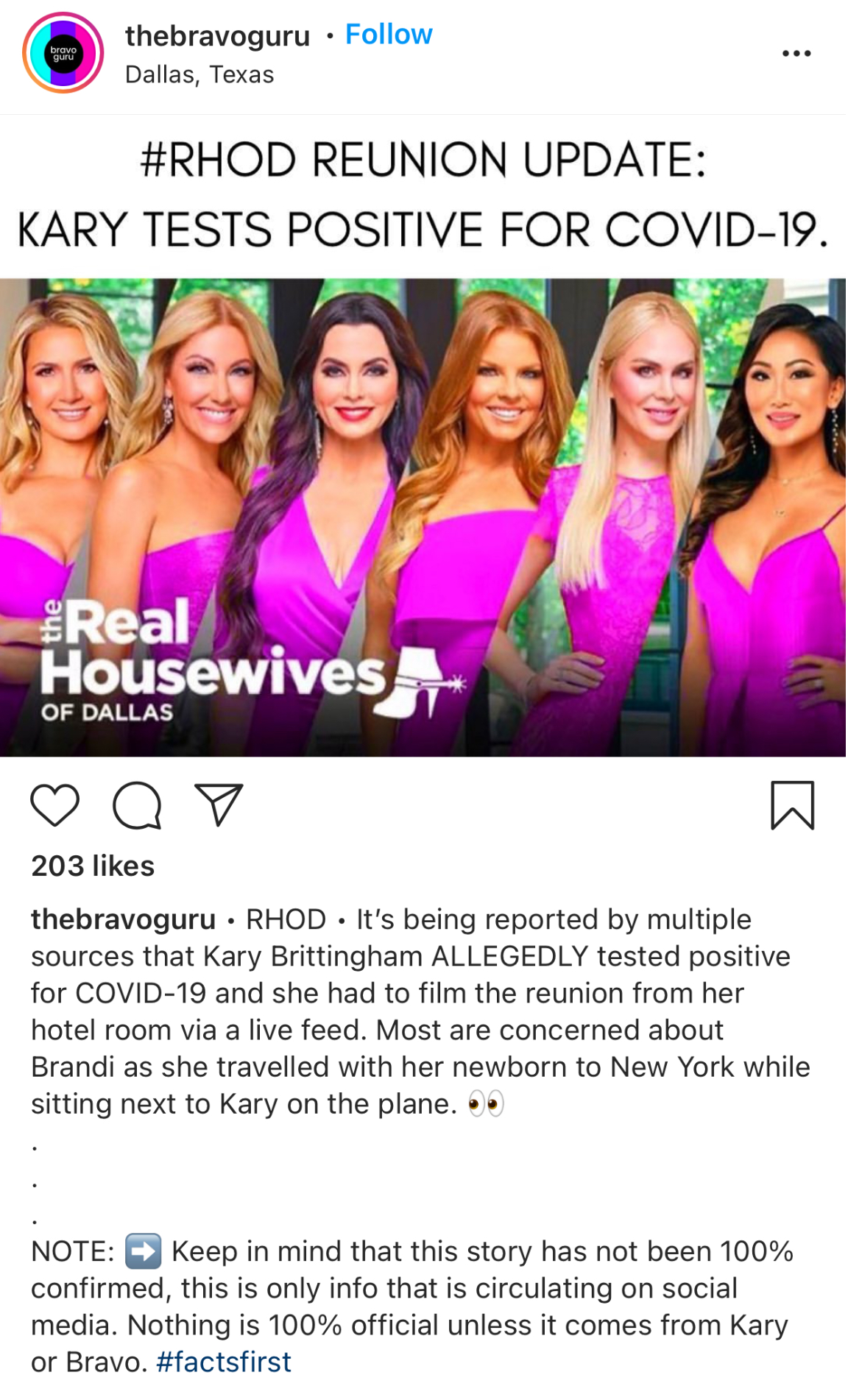 The Real Housewives Of Dallas Filmed Season Reunion Sources Claim Brandi Redmond And Kary
