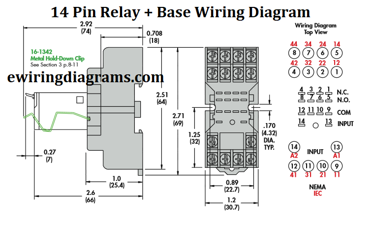 14 Pin Relay Wiring Diagram - Base Wiring Diagram