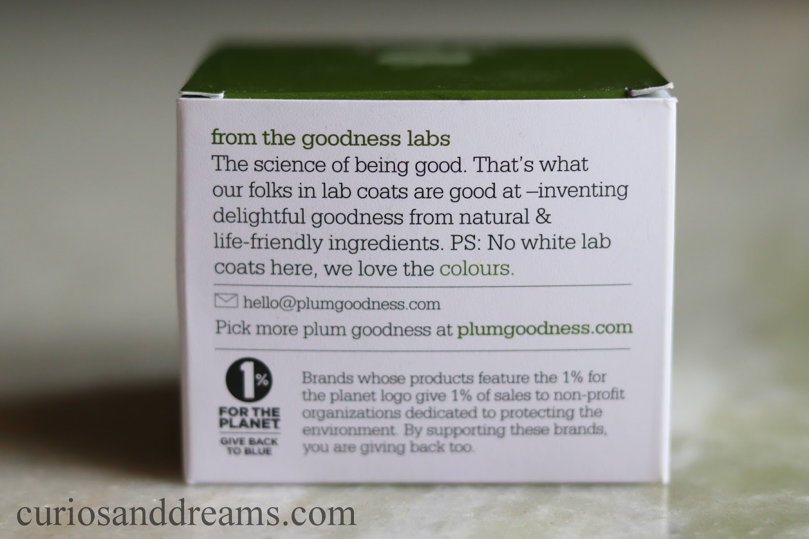 Plum Green Tea Clear Face Mask Review Curios and Dreams Indian