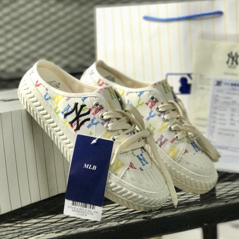 Sục nữ MLB NY 2021 Chữ Thêu Trắng Hoa hàng cao cấp full box bill
