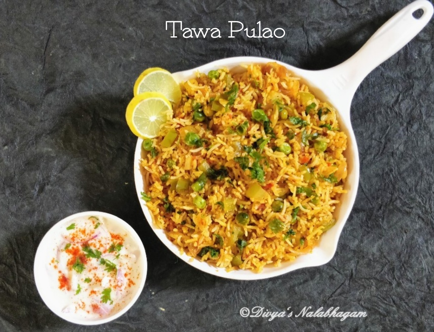 Tawa Pulao | Mumbai Street Style Tawa Pulov - Divya's Nalabhagam