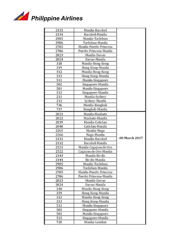 PAL cancelled flights March 6 to 11 2017 Tagaytay Radar Shutdown