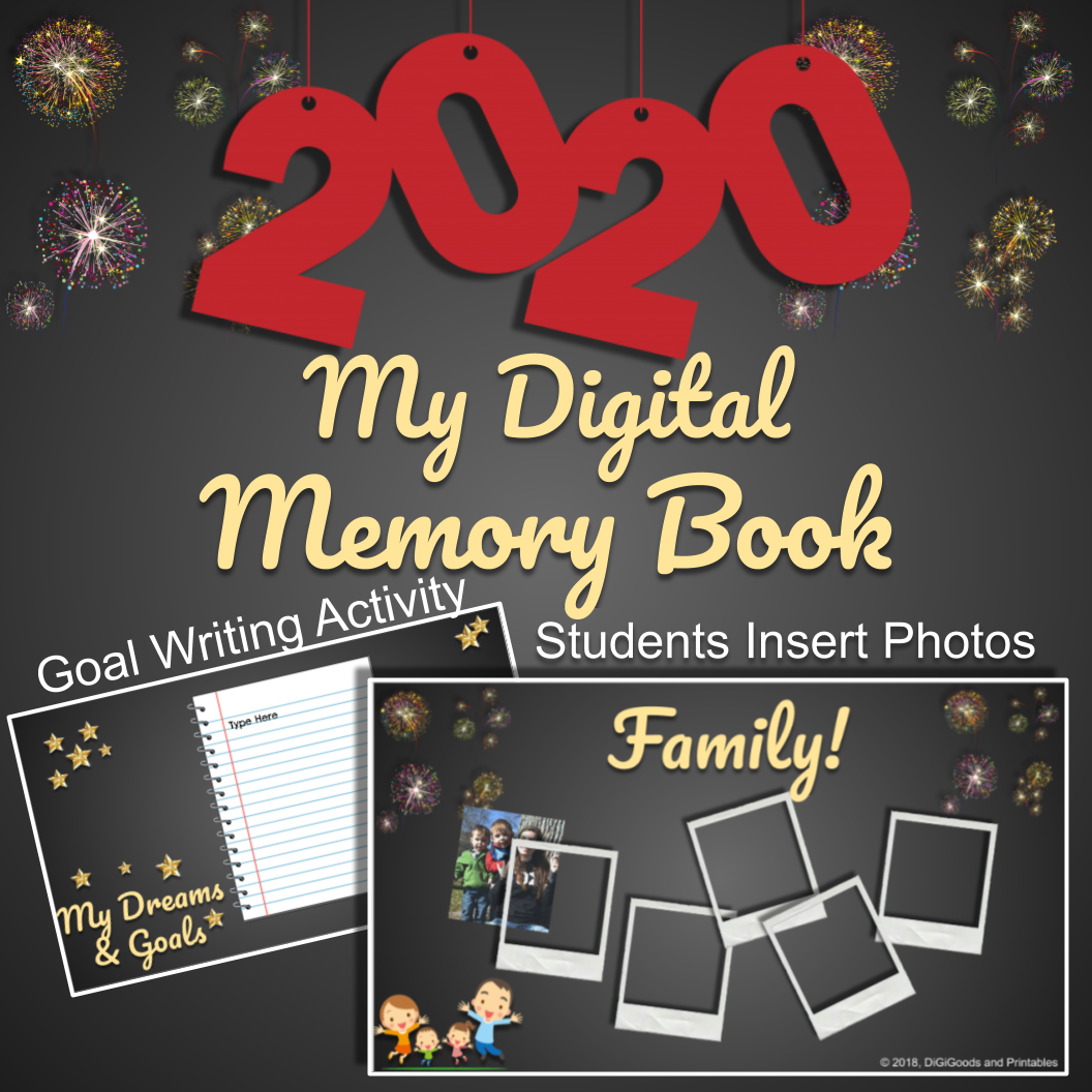 New Year's 2020 Digital Memory Book For Students