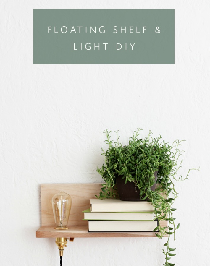 Diy estante de diseño con luz