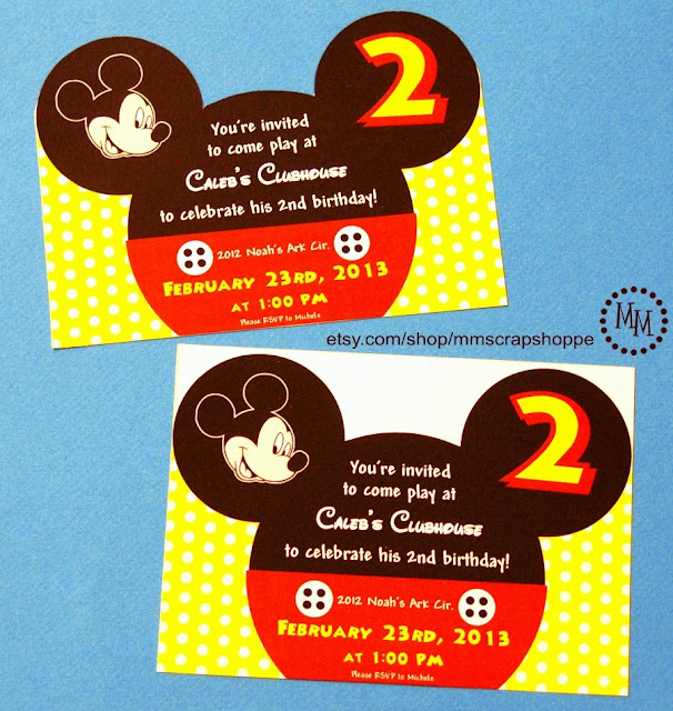Mickey Mouse Invitation 3
