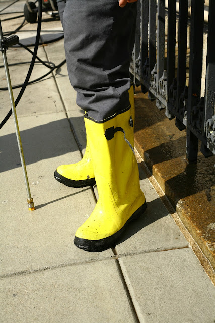 Street Gazing: Street Gazing... Yellow rubber boots.