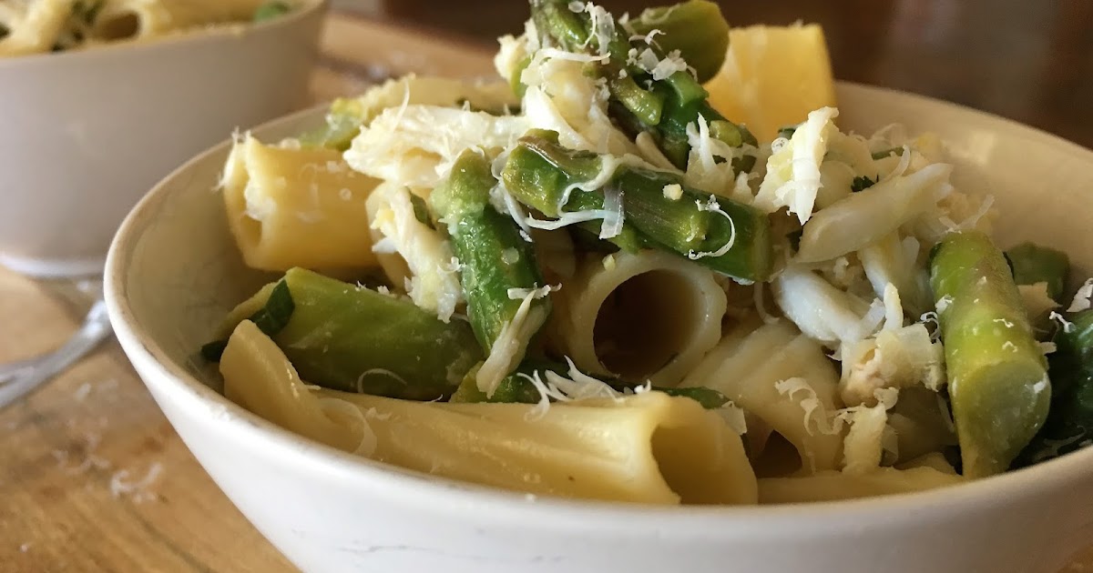 Crab and Asparagus Pasta Sunday Supper mysavoryspoon