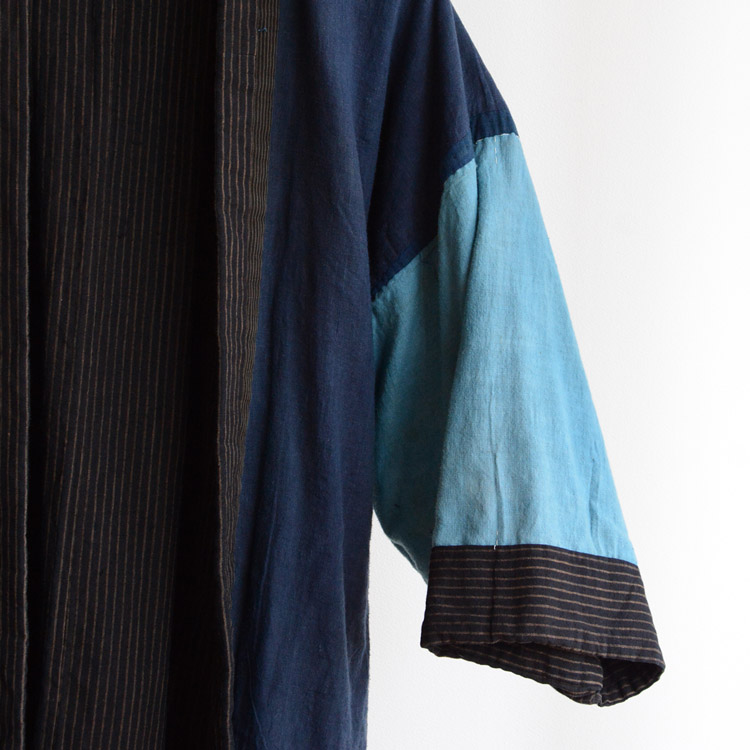 藍染木綿、つぎはぎクレイジーパターン野良着 | Noragi Jacket | 本日の逸品