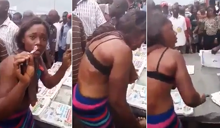 Video Lady Stripped And Beaten By Nigerian Soldier For -2213