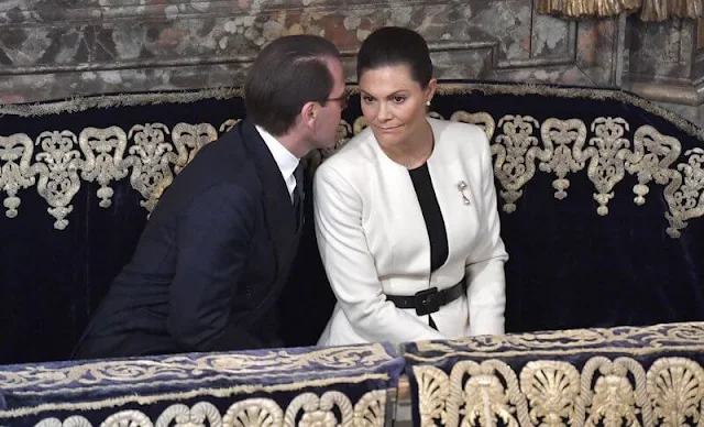 King Carl Gustaf, Queen Silvia, Crown Princess Victoria and Prince Daniel attended the opening of the Riksdag