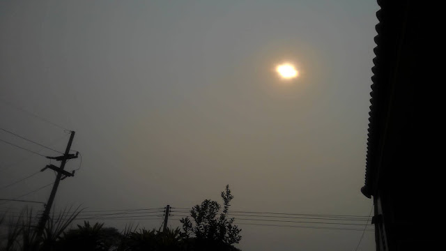 チェンマイの煙害の写真