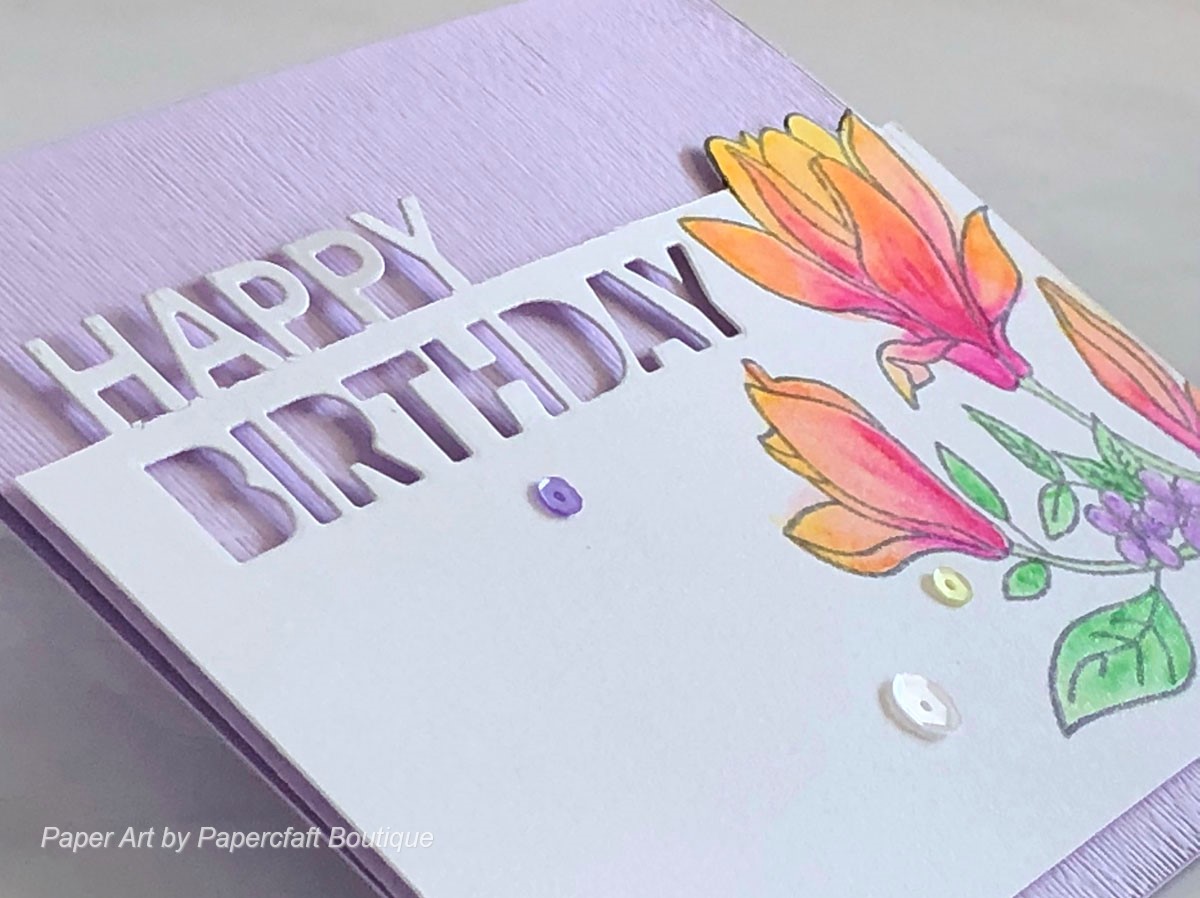Papercraft Boutique: CAS Mix Up January Challenge - happy birthday