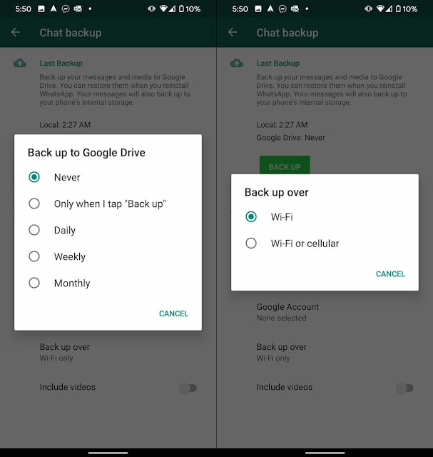 كيفية إعداد نسخة احتياطية على Google Drive على Android