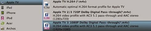 backup Blu-ray/DVD/VCD on Apple TV 3 backup Blu-ray/DVD/VCD on Apple TV 3