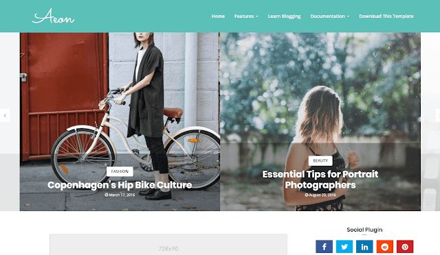 Aeon Blogger Template